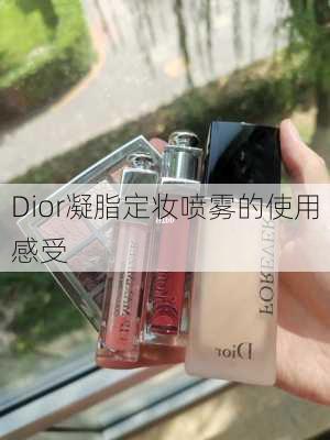 Dior凝脂定妆喷雾的使用感受