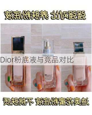 Dior粉底液与竞品对比