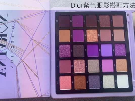 Dior紫色眼影搭配方法