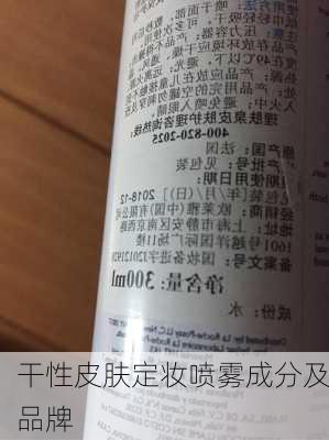 干性皮肤定妆喷雾成分及品牌