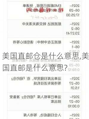 美国直邮仓是什么意思,美国直邮是什么意思?