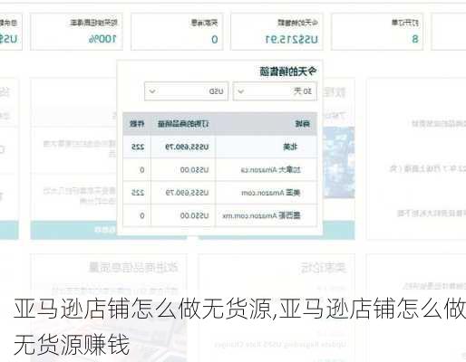 亚马逊店铺怎么做无货源,亚马逊店铺怎么做无货源赚钱