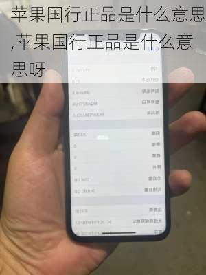 苹果国行正品是什么意思,苹果国行正品是什么意思呀