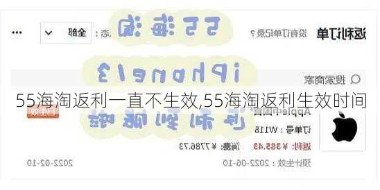 55海淘返利一直不生效,55海淘返利生效时间