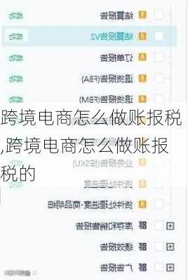 跨境电商怎么做账报税,跨境电商怎么做账报税的