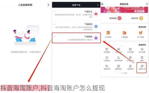 抖音海淘账户,抖音海淘账户怎么提现