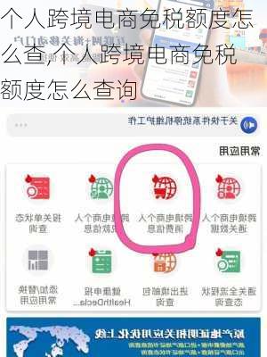 个人跨境电商免税额度怎么查,个人跨境电商免税额度怎么查询