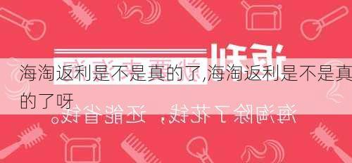 海淘返利是不是真的了,海淘返利是不是真的了呀