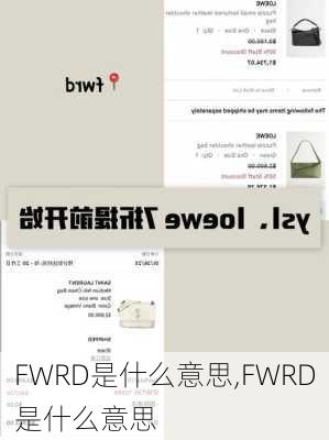 FWRD是什么意思,FWRD是什么意思