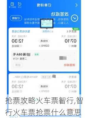 抢票攻略火车票智行,智行火车票抢票什么意思