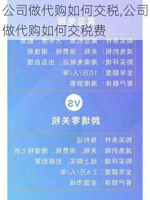 公司做代购如何交税,公司做代购如何交税费