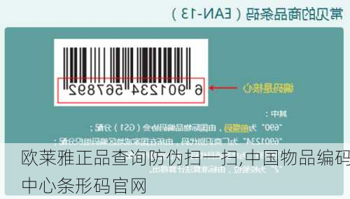 欧莱雅正品查询防伪扫一扫,中国物品编码中心条形码官网