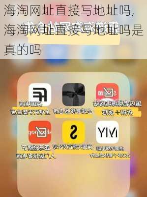 海淘网址直接写地址吗,海淘网址直接写地址吗是真的吗