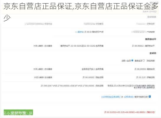 京东自营店正品保证,京东自营店正品保证金多少