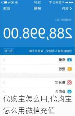 代购宝怎么用,代购宝怎么用微信充值