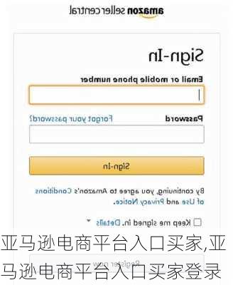 亚马逊电商平台入口买家,亚马逊电商平台入口买家登录