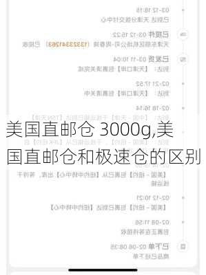 美国直邮仓 3000g,美国直邮仓和极速仓的区别