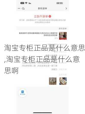 淘宝专柜正品是什么意思,淘宝专柜正品是什么意思啊