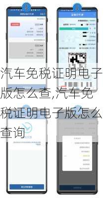 汽车免税证明电子版怎么查,汽车免税证明电子版怎么查询