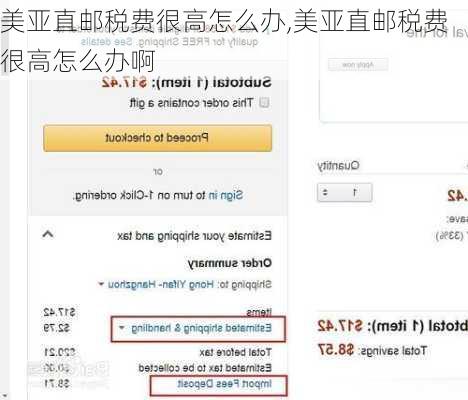 美亚直邮税费很高怎么办,美亚直邮税费很高怎么办啊
