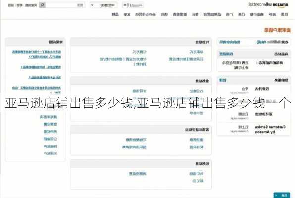 亚马逊店铺出售多少钱,亚马逊店铺出售多少钱一个