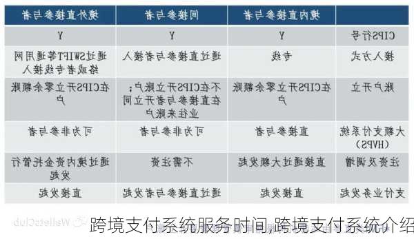 跨境支付系统服务时间,跨境支付系统介绍