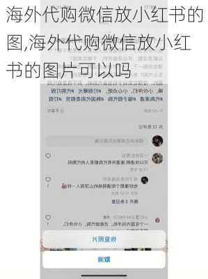 海外代购微信放小红书的图,海外代购微信放小红书的图片可以吗