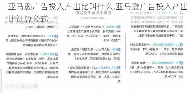 亚马逊广告投入产出比叫什么,亚马逊广告投入产出比计算公式