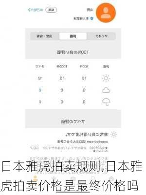 日本雅虎拍卖规则,日本雅虎拍卖价格是最终价格吗